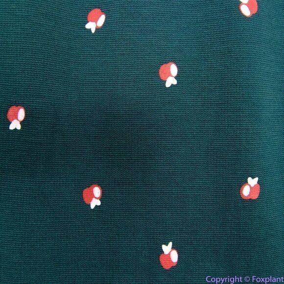 Unique Vintage X GB Green Apple Print Fit And Flare Dress, 0XL - Picture 10 of 16